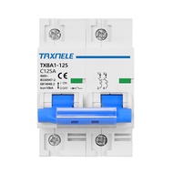 AC Circuit Breaker DC Circuit Breaker 80A 100A 125A 2P Breaker AC DC MCB  for PV System Solar Mini C