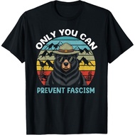 Vintage Resist Smokey The Bear Only You Can Prevent Fascism T-Shirt