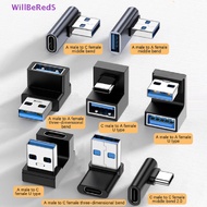 [WillBeRedS] USB-A Mobile Phone Adapter 90 Degree USB C to USB A Adapter Right Angle USB A 3.0 Male 