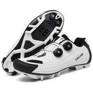 Outdoor Carbon Cycling MTB Shoes with Clits Men Sport Dirt Road Bike Shoes Flat Speed Sneaker Racing
