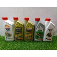 100% ORIGINAL 4T CASTROL ACTIV ESSENTIAL , GO , ACTIV , POWER 1 , POWER 1 CRUISE , MINYAK HITAM CAST
