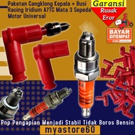 MATA Spark Plug Cap Package Spark Plug Head Spark Plug Top Cap + Racing Spark Plug Iridium POWER A7T