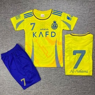Children's suit ronaldo al nasSr football jersey/rondo al nasSr football shirt