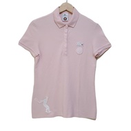 【中古】Lacoste(ラコステ) 半袖ポロシャツ ROLAND GARROS ライトピンク