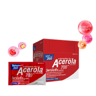 HandyHerb Vit 2 go Acerola บูสต์ผิวขาวใส คุ้มค่า ไบร์ท ออร่า เร่งฟื้นฟูสภาพผิว จำนวน 1 กล่อง 12 ซอง