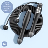 HI ACTIVE 2-In-1 Smart Counting Skipping Rope Digital Jumping Rope Calories Counting Fitness Tali Sk