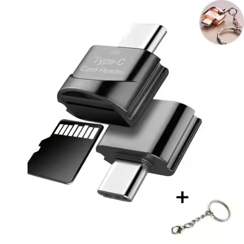 Type C To Micro-SD TF Adapter OTG USB Adapters Smart Memory Card Reader Micro USB To Type C Micro-SD