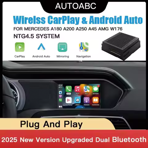 AUTOABC Wireless Carplay Suitable For Mercedes Benz A B C E CLA GLA GLK ML Sprinter NTG4.5 Becker Mo