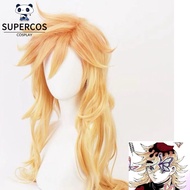 Demon Slayer Doma Cosplay Wig Gradient Color Long Synthetic Hair