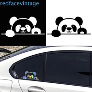 REDFACEVINTAGE Peeking Panda Car Stickers, Vinyl Occlusion Scratch Car 3D Panda Stickers, Reflective Sticker Creative Universal Cute Simulation Panda Cars Decal Car-Styling