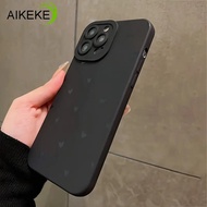 Simple Black Heart Phone Case For Xiaomi Poco C75 C71 C65 C61 C55 C33 C3 X6 X5 Pro X4 X3 NFC GT F6 F