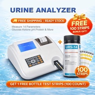 Urine Analyzer with 1 FREE URS-14 Test Strips | 14-Parameter Urinalysis | pH Protein Creatinine Leuk