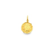 Top Cash Jewellery 916 Gold Coin Pendant
