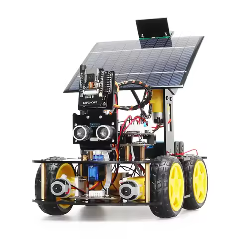 N66R-Programmable Robot Car Kit for Arduino Profesional ESP32 Cam Solar Tracking and Charging Set DI