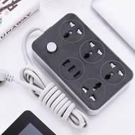 [Power Socket] ✨Universal Multi-Function  Power Socket with usb Charging Household Office with Independent Switch Power Strip