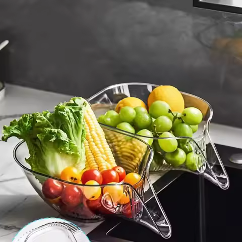 Multi-functional Drain Basket Sink Kitchen Sink Strainer Basket Strainer Sink Washing Basket Home Or