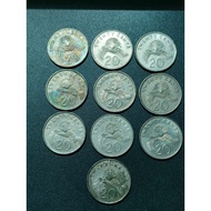 2nd Series 20 Cent 1990s ( 10 Coins )