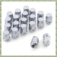 (DXCP) Wheel Lug Nuts One-Piece Design Bulge AcornChrome Lug Nuts