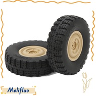 MELIFLUO 4Pcs/Set RC Car Wheels, 70mm Diameter Rubber RC Tires, Durable High Performance Replacement