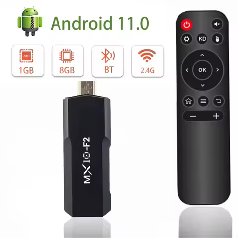 TV Stick MX10 F2 Allwinner RK3228A Quad-Core ARM Mali-400 MP2 BT4.0 TV Box Android Infra Remote cont