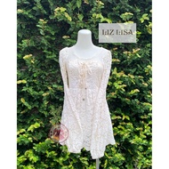 Liz lisa Himekaji dress brocade with suede details and corset in burst, kawaii himekaji coquette dol