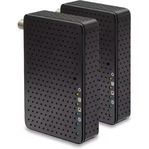 Multi-Function 2 pack-MoCA 2.5 Network Adapter 2 Pack for Ethernet Over Coax Up to 2.5Gbps for Cable