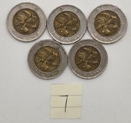 香港拾圓硬幣5個/Lot 7