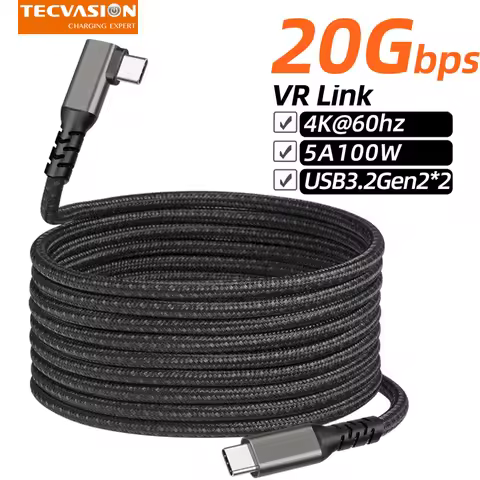 100W USB C Cable 3meter USB3.2 Gen2 10 20Gbps Thunderbolt 3 Cable QC4.0 Type C PD Cord PPS E-MARK Po