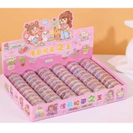 KIDSINK Sticker Rolling Momo Transparent Washi Tape Sticker Tape Momo Roll