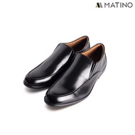 MATINO SHOES รองเท้าชายคัทชูหนังแท้ รุ่น MC/B 82080 - BLACK/BROWN