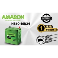 (Installation Included)BATTERY AMARON NS60/46B24L/24LS/RS Car Battery Bateri Kereta -VIOS/AVANZA/ALM