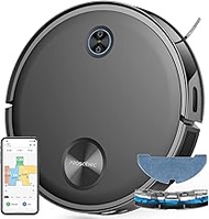 Proscenic V10 Robot Vacuum Cleaner, 3000Pa Strong Suction LiDAR robot vacuum, Sonic Mopping, Ultrasonic Carpet Recognition, App &amp; Alexa Voice Control, Self-Charging, for Hard Floor &amp; Low Pile Carpet