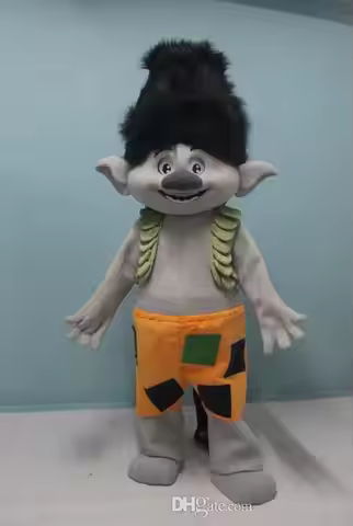 actual picture New Trolls Mascot Costume poppy branch Parade Hallowee Birthday Party Game Apparel Sh