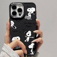 Casing for iPhone 12 13Promax 15Promax 7plus 8 7 8plus 6plus 14 15 X XR XS MAX 12Promax 11Promax 11 13 Happy Dog Metal Photo Frame Drop Protection Soft Case