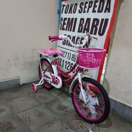 sepeda anak mini 18 jieyang pink