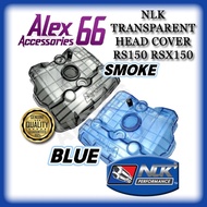 NLK PERFORMANCE TRANSPARENT HEAD COVER ( BLUE & SMOKE ) HONDA RS150 RSX150