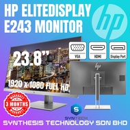 HP ELITEDISPLAY E243 MONITOR SCREEN 24" LED REFURBISHED COMPUTER PC REFURNISH MONITOR MURAH BUDGET S