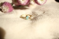人魚的戒指 珍珠 磷灰石 人魚的開放式戒指 珍珠 磷灰石 Mermaid open ring pearl & apatite K18