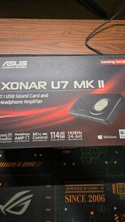 【二手】 近全新 Asus華碩 Xonar U7 MKII 7.1 外接式音效卡