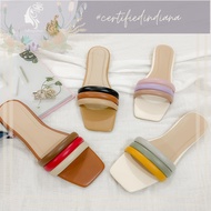 FUMA 3-strap padded flat slides