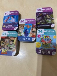 《正版授權》迪士尼鐵盒拼圖 Disney Puzzle 美人魚 玩具總動員 巴斯光年 史迪奇 皮克斯好市多 Costco