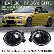 Một cặp đèn pha và đèn phá sương mù phù hợp với đèn thanh cản trước của BMW E39 E46 M3 và M5 từ 2001