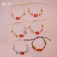Handmade Vietnamese flag bracelet September 2 Mua Tat (muatat.shop)