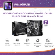 ASROCK H370M HDV MOTHERBOARD/M2 LGA1151 M.2 PCIE GEN3 X4 M-ATX OFFICIAL