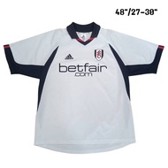 ADIDAS FULHAM 2002-03 HOME JERSEY football Shirt White Second Hand Very Good Condition