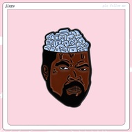 Kanye West Enamel Pin Rapper Badge Brooch Clothes Backpacks Accessories Gifts for Fans