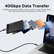 UGREEN  Data Transfer USB4 Gen3 USB3.1 Gen2 4K @ 30Hz 8K @ 60Hz for Docked Laptop PD 240W USB-C to U