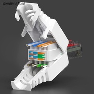 [gongjing] White RJ45 Tool-less Connector No Crimp Connectors CCTV Ethernet Cable Head Plug sg