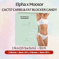 Elpha x MOOSOR CACTI7 Carbs & Fat Blocker Slimming Candy – 28 Sachets | Weight Management Support