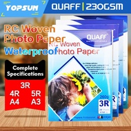 Quaff RC Woven Photo Paper Size A4 / 5R (260gsm) 20Sheets